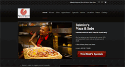 Desktop Screenshot of belmirospizza.com