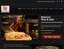 Tablet Screenshot of belmirospizza.com